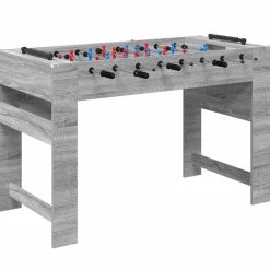 vidaXL Table de Foosball Gris Sonoma 125 x 60,5 x 80 cm