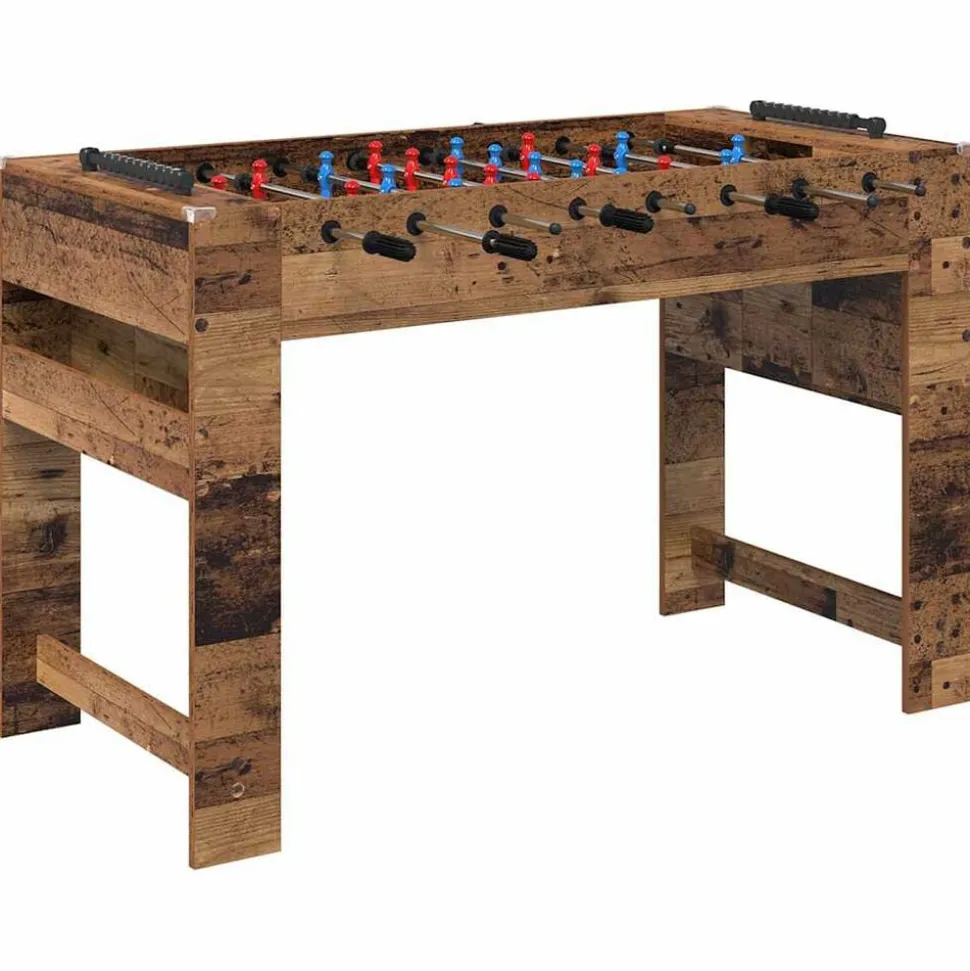 vidaXL Table de Foosball Bois ancien 125 x 60,5 x 80 cm