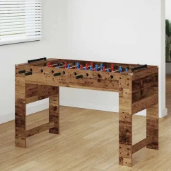 vidaXL Table de Foosball Bois ancien 125 x 60,5 x 80 cm