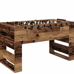 vidaXL Table de Foosball Bois ancien 146,5 x 74 x 85 cm