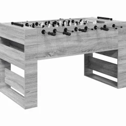 vidaXL Table de Foosball Gris Sonoma 146,5 x 74 x 85 cm