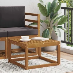 vidaXL Table de jardin Bois d'Acacia Massif Naturel 59 x 59 x 37 cm