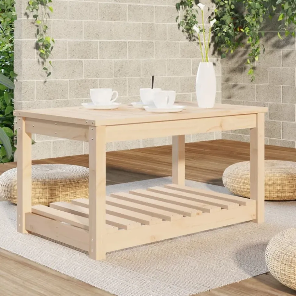 vidaXL Table de jardin 82,5x50,5x45 cm bois massif de pin