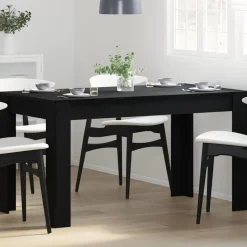 vidaXL Table de salle à manger / Table de repas Chêne noir