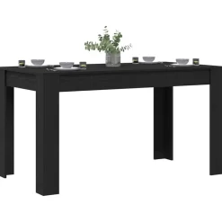 vidaXL Table de salle à manger / Table de repas Chêne noir