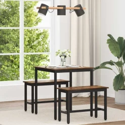 vidaXL Table de salle à manger / Table de repas 70 x 70 x 75 cm MÉTAL