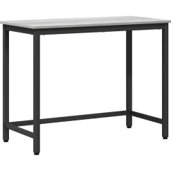 vidaXL table Gris Sonoma 80 x 50 x 76,5 cm Bois d'ingénierie et acier