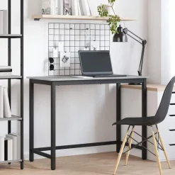 vidaXL table Gris Sonoma 80 x 50 x 76,5 cm Bois d'ingénierie et acier