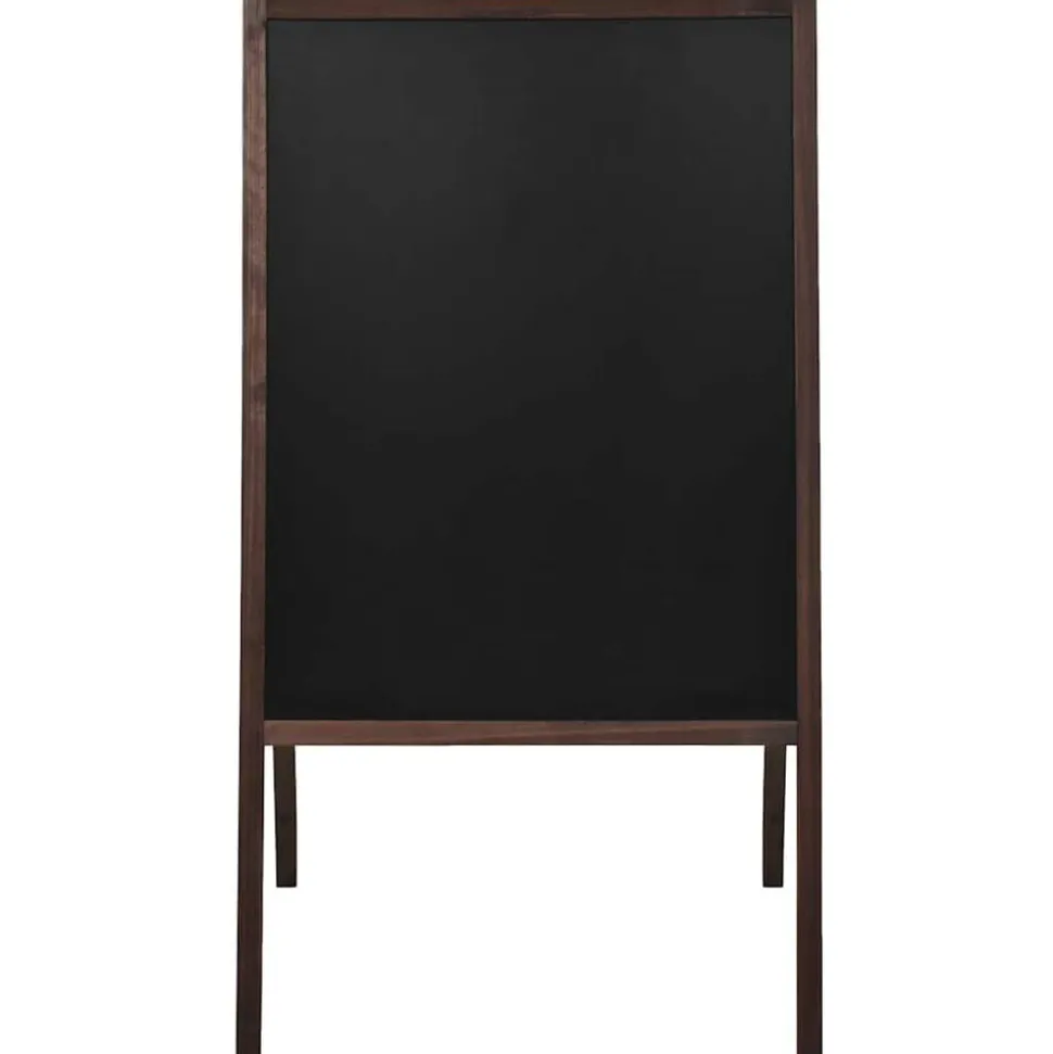 vidaXL Tableau noir double face Bois de cèdre Autoportant 60x80 cm