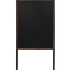 vidaXL Tableau noir double face Bois de cèdre Autoportant 60x80 cm