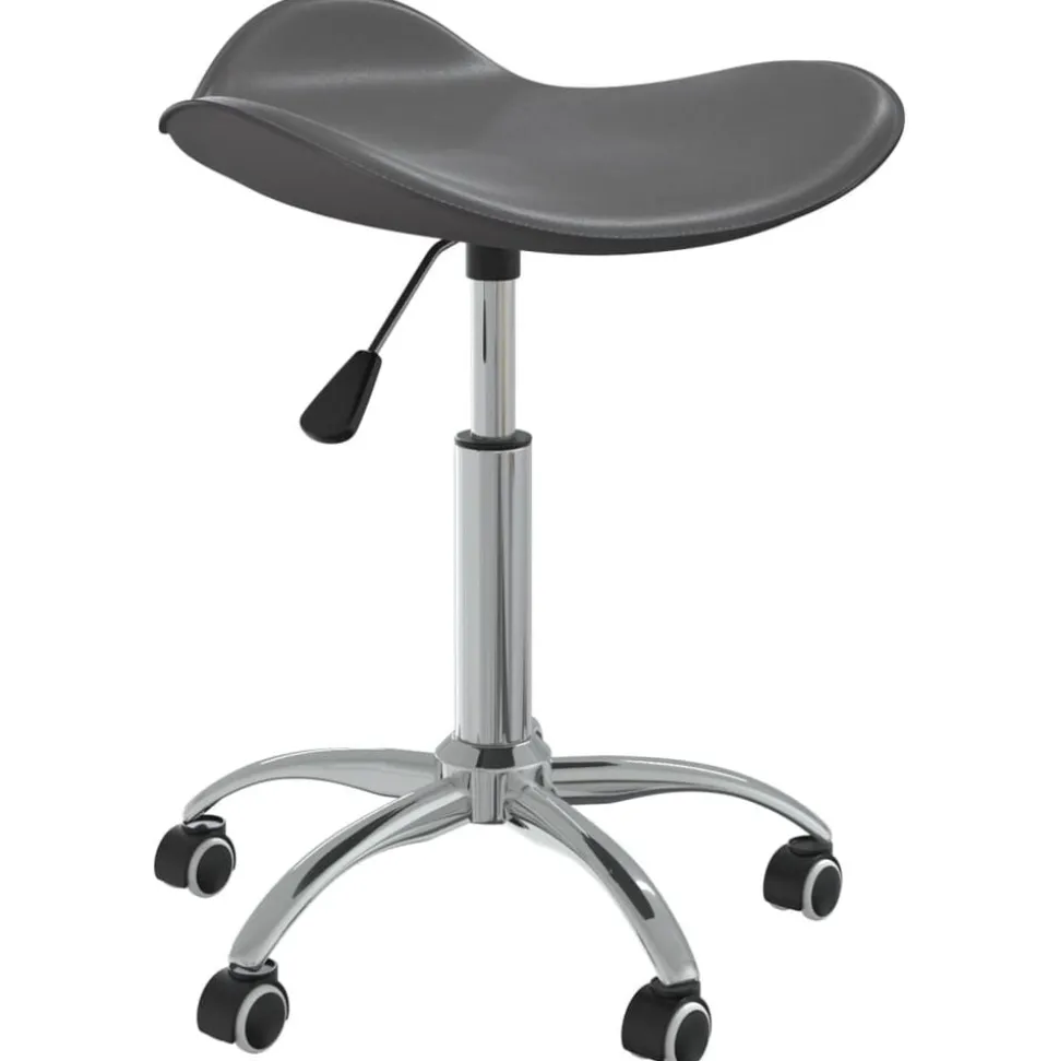 vidaXL Tabouret de salon et spa Gris Similicuir