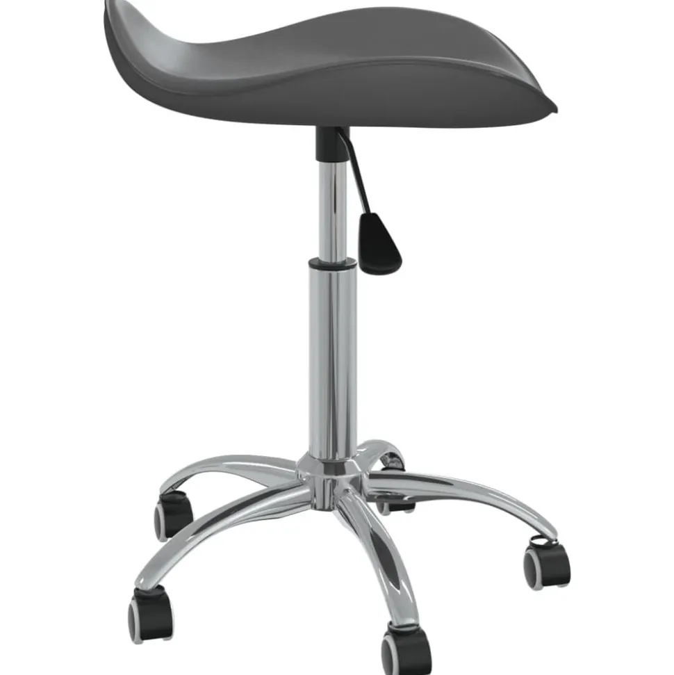 vidaXL Tabouret de salon et spa Gris Similicuir