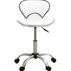 vidaXL Tabouret de salon et spa Blanc Similicuir