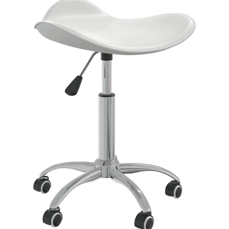 vidaXL Tabouret de salon et spa Blanc Similicuir