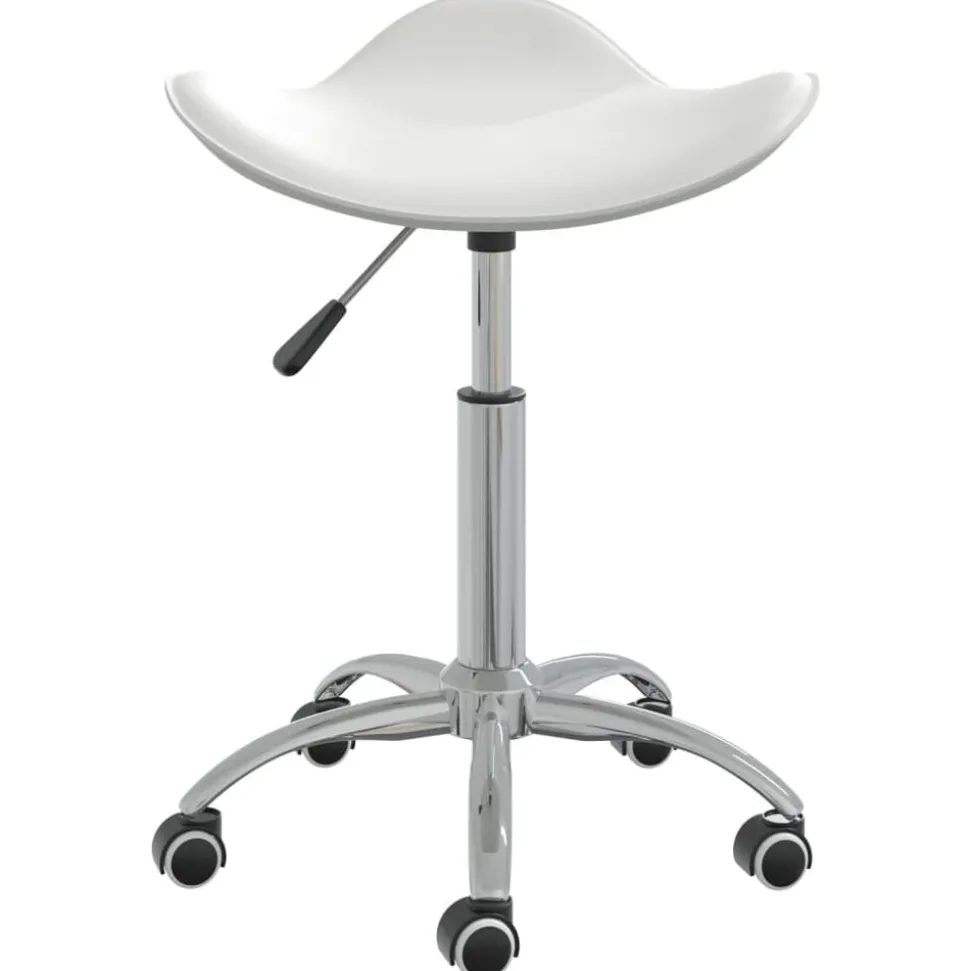 vidaXL Tabouret de salon et spa Blanc Similicuir