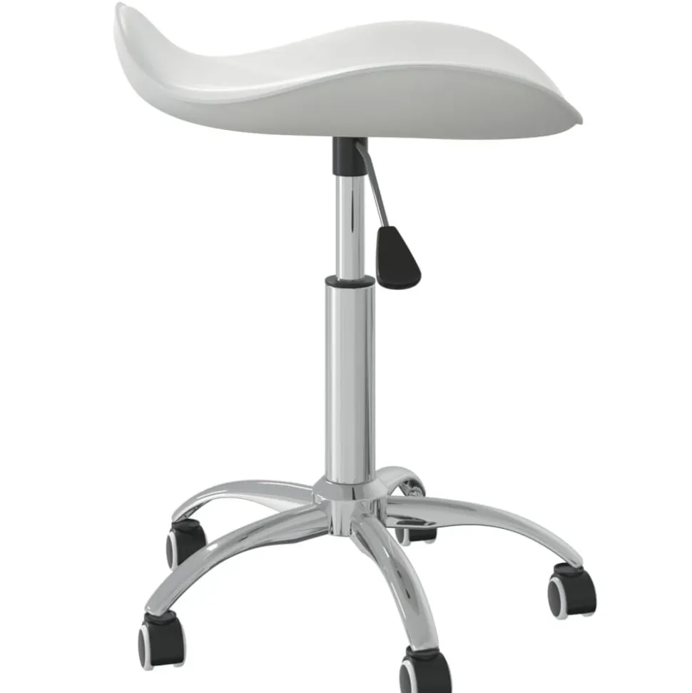 vidaXL Tabouret de salon et spa Blanc Similicuir