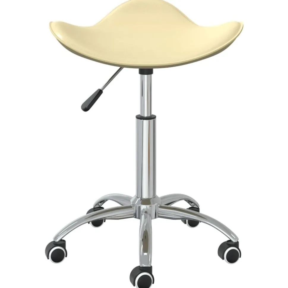 vidaXL Tabouret de salon et spa Crème Similicuir