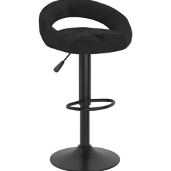 vidaXL Tabourets de bar lot de 2 noir velours