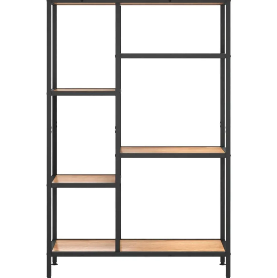 vidaXL Étagère à livres 80x30x120 cm Acier et bois d'ingénierie