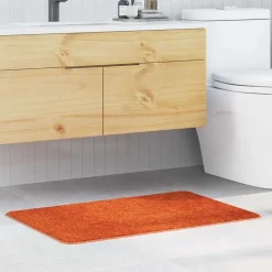 vidaXL Tapis de bain antidérapant Orange 60 x 90 cm PP