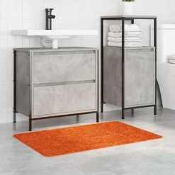 vidaXL Tapis de bain antidérapant Orange 60 x 90 cm PP