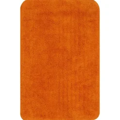 vidaXL Tapis de salle de bain 2 pcs Tissu Orange