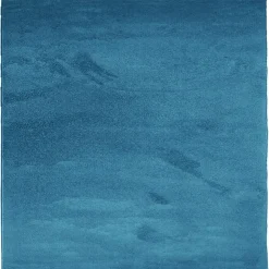 vidaXL Tapis OVIEDO à poils courts turquoise 120x120 cm