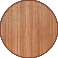 vidaXL Tapis rond naturel 60 cm bambou