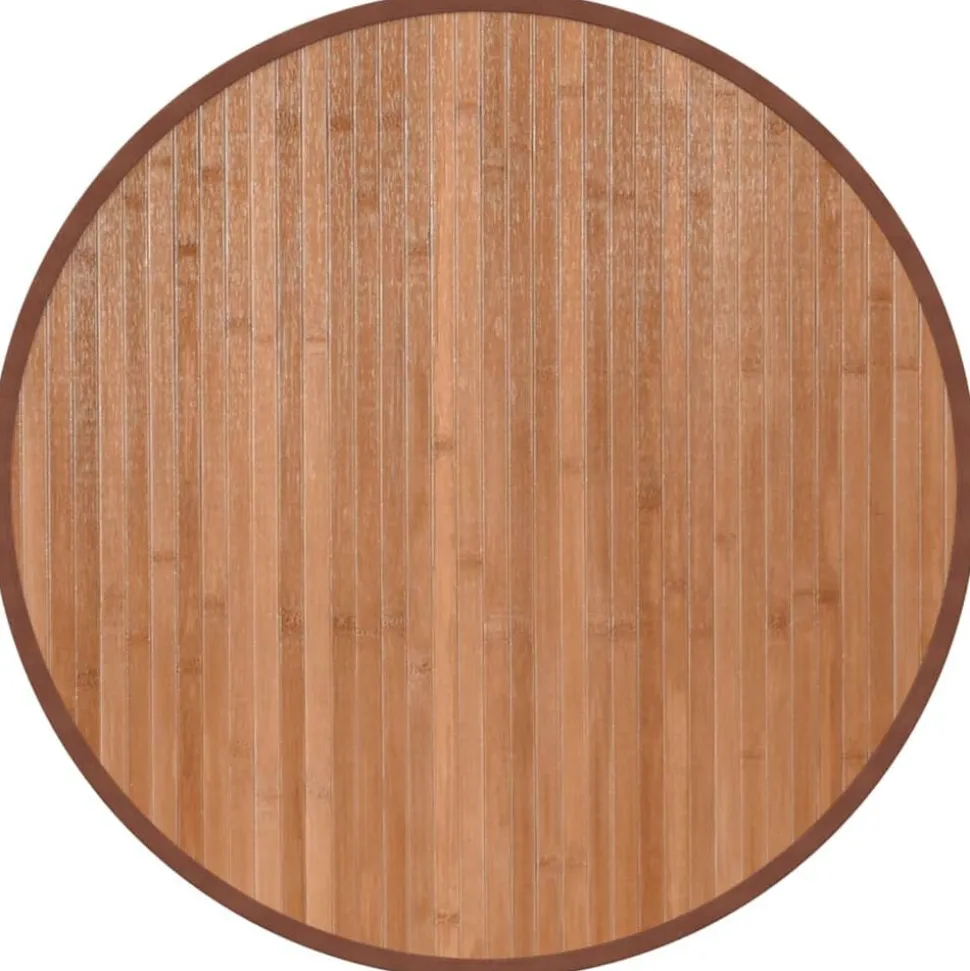 vidaXL Tapis rond naturel 60 cm bambou