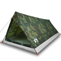 vidaXL Tente de camping 2 personnes camouflage imperméable