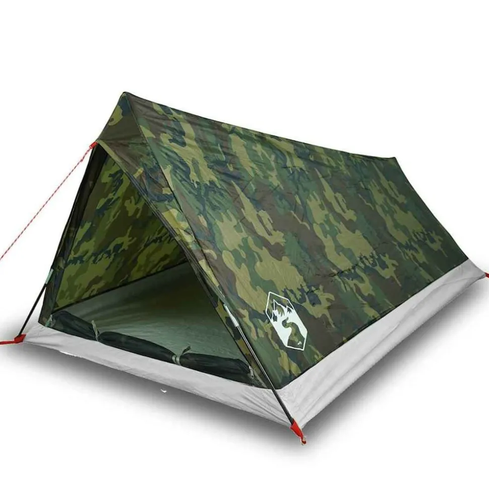 vidaXL Tente de camping 2 personnes camouflage imperméable
