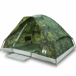 vidaXL Tente de camping à dôme 2 personnes camouflage imperméable