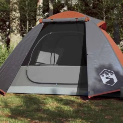 vidaXL Tente de camping à dôme 2 personnes orange imperméable