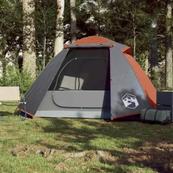 vidaXL Tente de camping à dôme 2 personnes orange imperméable