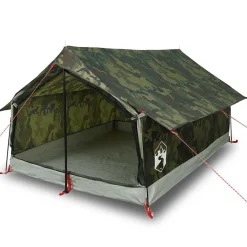 vidaXL Tente de camping 2 personnes camouflage imperméable