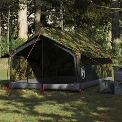 vidaXL Tente de camping 2 personnes camouflage imperméable
