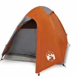 vidaXL Tente de camping à dôme 2 personnes orange imperméable