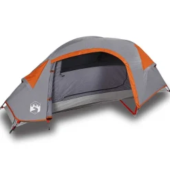 vidaXL Tente de camping à dôme 1 personne orange imperméable