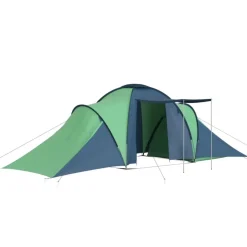 vidaXL Tente de camping pour 6 personnes bleu et vert
