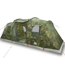 vidaXL Tente de camping tunnel 4 personnes camouflage imperméable