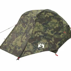 vidaXL Tente de pêche 3 personnes camouflage imperméable