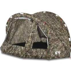 vidaXL Tente de pêche 4 personnes camouflage imperméable