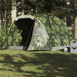 vidaXL Tente de pêche 2 personnes camouflage imperméable
