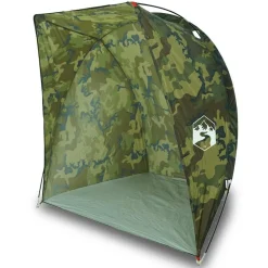 vidaXL Tente de pêche camouflage imperméable