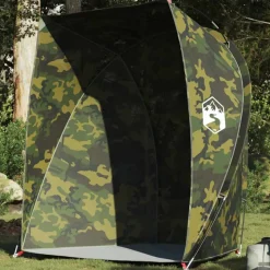 vidaXL Tente de pêche camouflage imperméable
