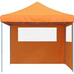 vidaXL Tente de réception pliable escamotable avec 2 parois latérales