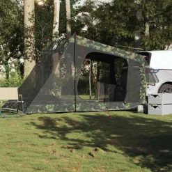 vidaXL Tente de voiture 2 personnes camouflage imperméable