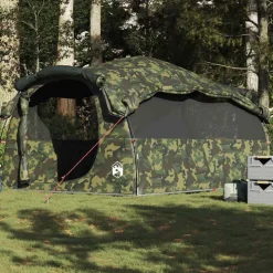 vidaXL Tente familiale tunnel 6 personnes camouflage imperméable