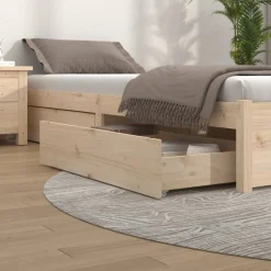 vidaXL Tiroirs de lit 4 pcs Bois de pin massif