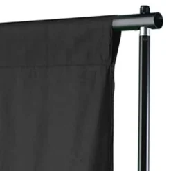 vidaXL Toile de fond coton sans support noir 500x300 cm
